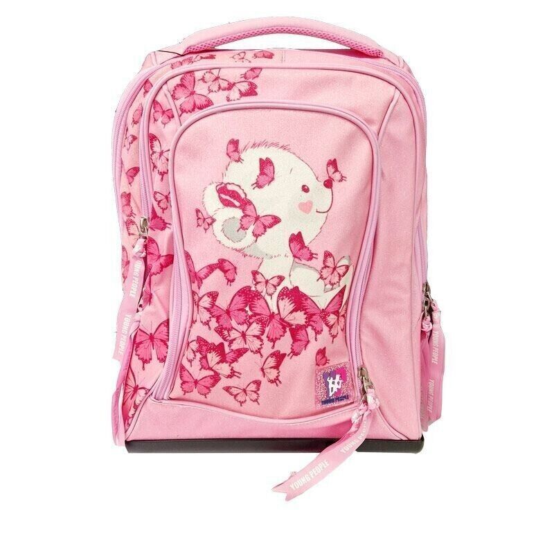 TROLLEY ZAINO SCUOLA POOL OVER YOUNG PEOPLE DREAM ORSETTO E FARFALLE BAMBINA