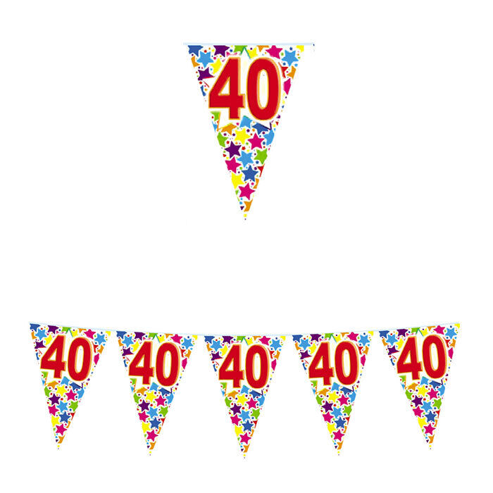 Festone di plastica numero 40 di plastica 6 mt