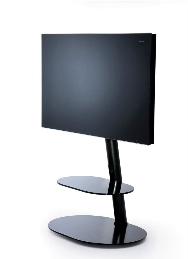 Mobile TV Moderno Supporto TV LED LCD Max 35 kg Screen Tower Black H215 Nobile