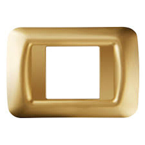 SYSTEM GW22662 PLACCA 2 POSTI ORO ANTICO TOP SYSTEM - GEWISS GW22662