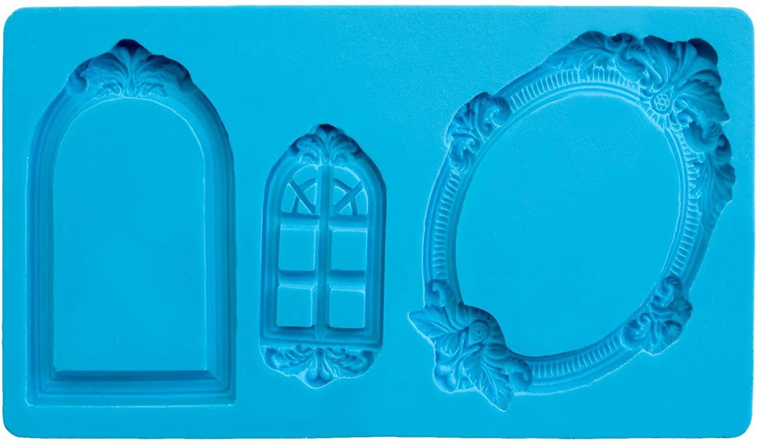 Stampo 3d in Silicone per forno, freezer a forma di cornice specchio