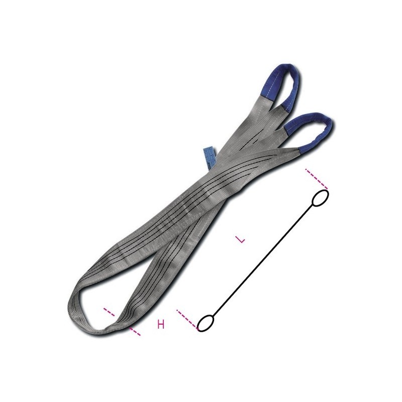 FASCE DI SOLLEVAMENTO GRIGIO 4T MT.10 8157/10