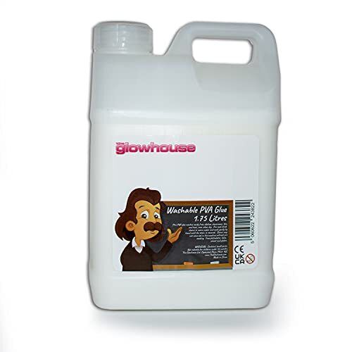 La Glowhouse Premium 1.75L Colla PVA lavabile 1.75 Litri Eco Craft Glue (j6n)
