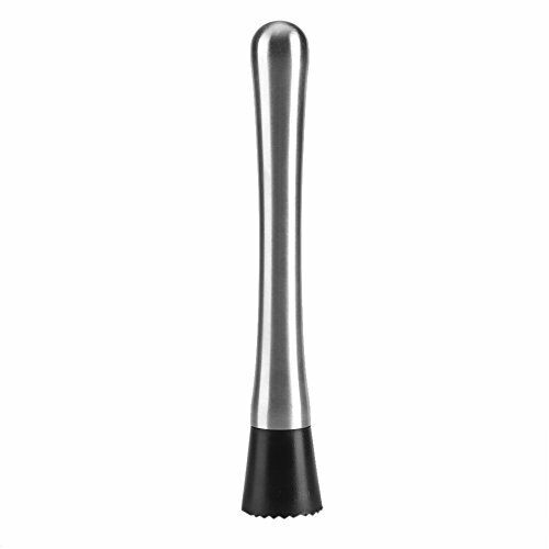 2PCS Cocktail Muddler Stainless Steel Bar Stick Mojito Masher Fruit (n3m)