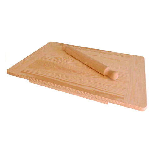 ASSE PASTA LEGNO MASSICCIO MATTARELLO PASTRY BOARD lunghezza 60 x 40 cm