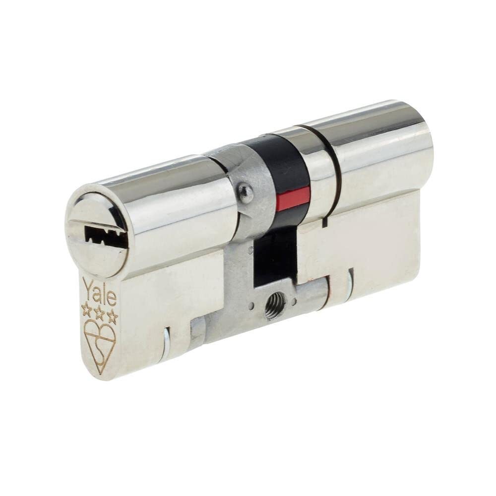YALE B-YS3-4045N Anti-Snap 3 Stelle Euro Doppio Cilindro, Alta Sicurezza, 40:45