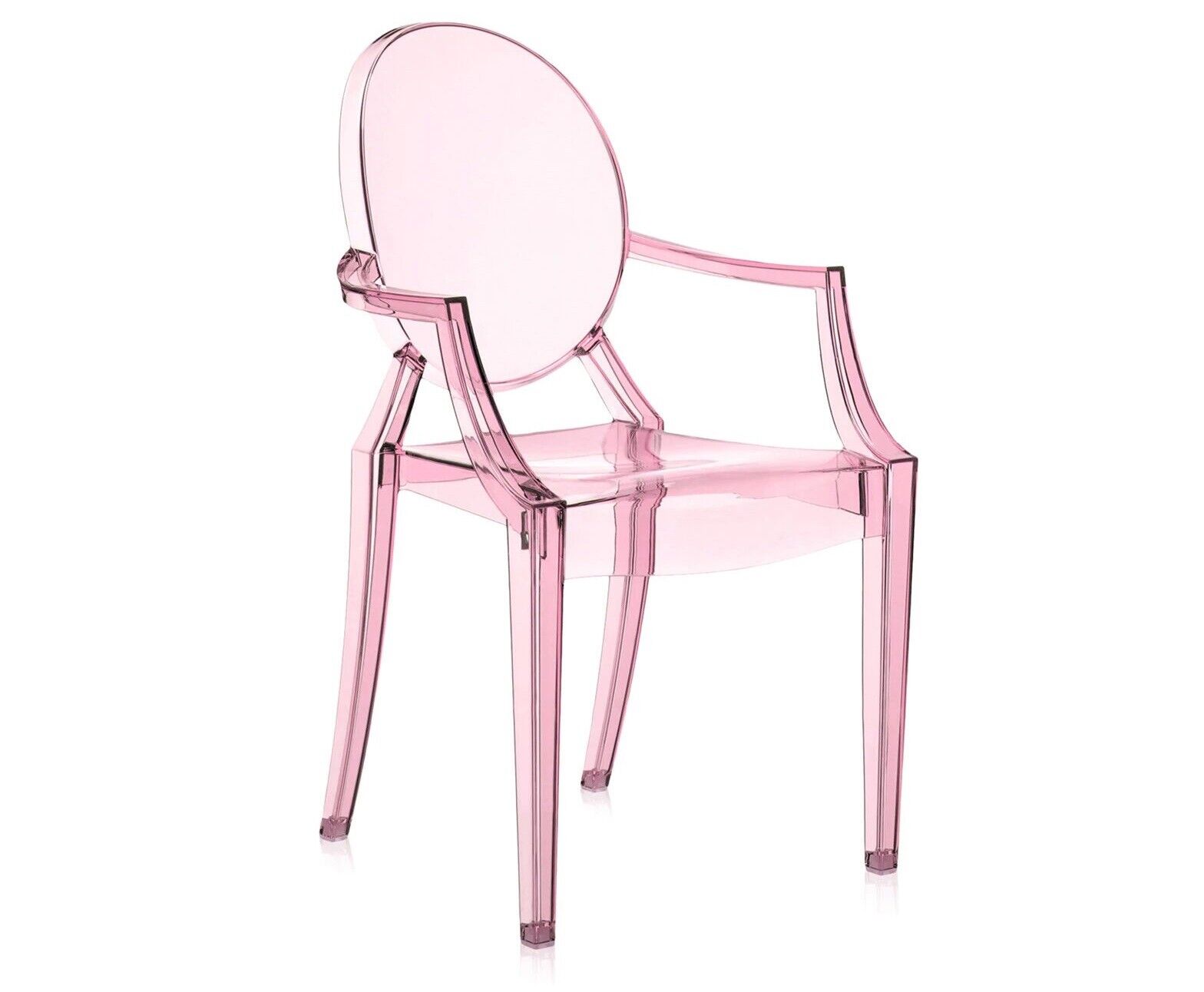 KARTELL LOU LOU GHOST LOULOU SEDIA TRASPARENTE ROSA PER BAMBINI ORIGINALE NUOVA