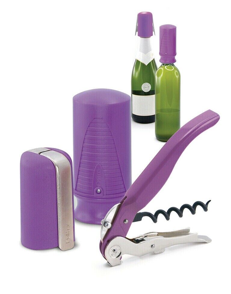 Set da Vino e Spumanti by Pulltex Cavatappi + Tappo aspira aria + Tappo Spumante