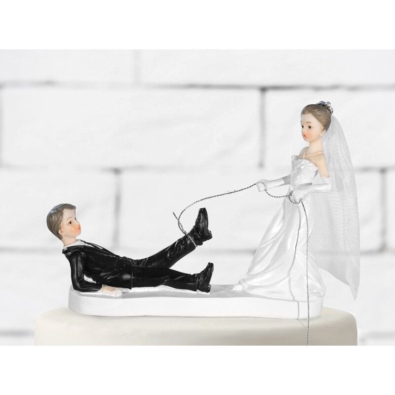 Cake topper resina sposi Cm. 13