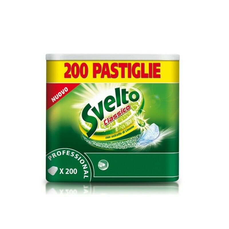 SVELTO tablets per lavastoviglie 200 pastiglie tabs da 18 gr. 7510491
