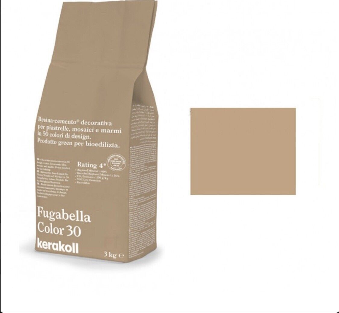 Fugabella Color 30 fuga resina cemento per piastrelle marmo kg.3 Kerakoll