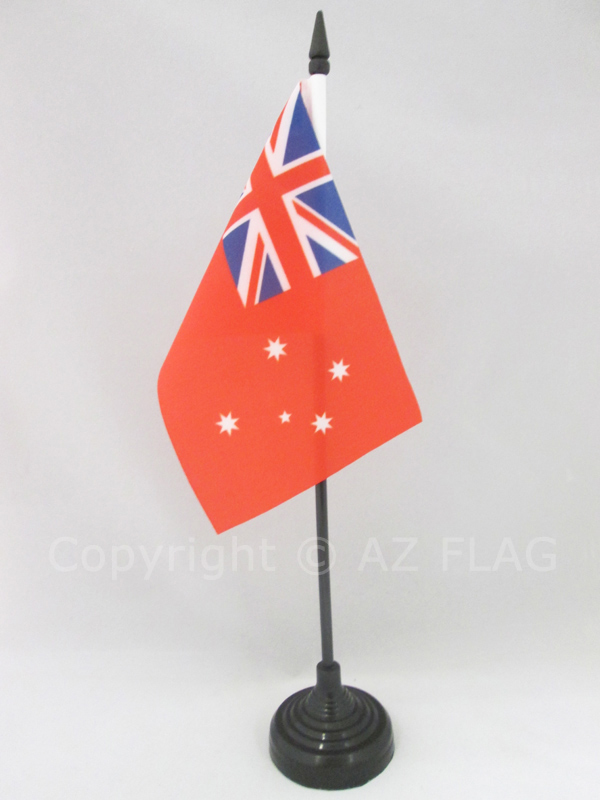 BANDIERA DA TAVOLO AUSTRALIA RED ENSIGN 15x10cm - PICCOLA BANDIERINA INSEGNA ROS