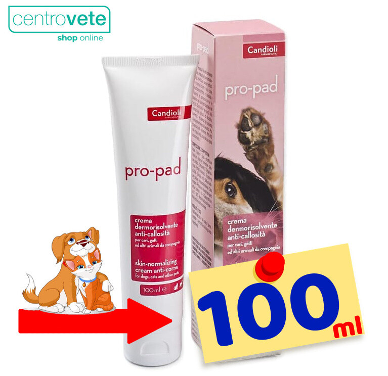 Candioli PRO PAD 100 ml per Cani e Gatti ➝ Contro Calli Screpolature Abrasioni