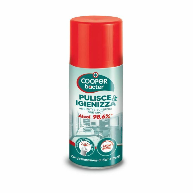 AREOSOL AUTOSVUOTANTE COOPER BACTER PULISCE E IGIENIZZA AMBIENTI ML.150