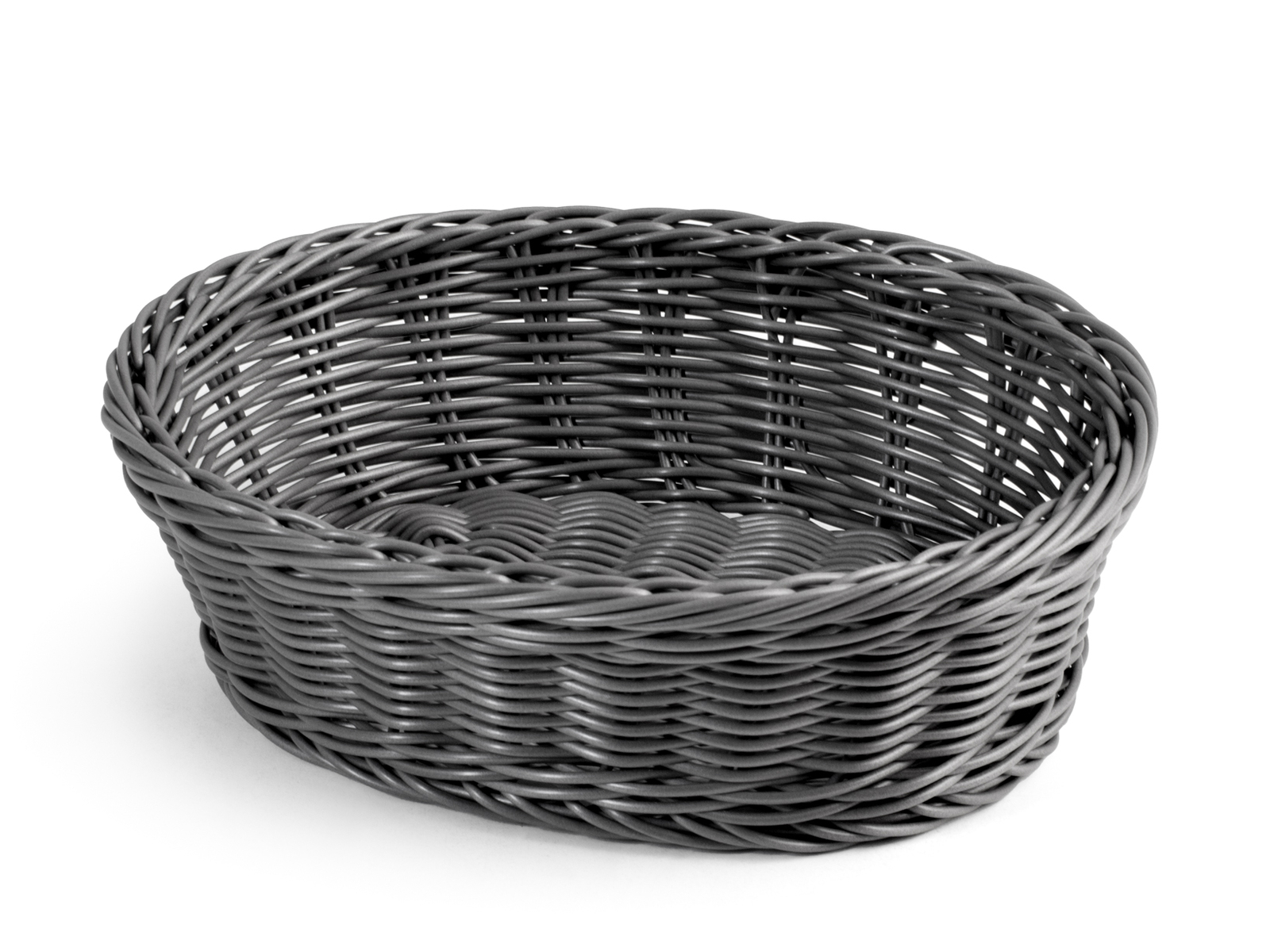 Royal Norfolk cestino ovale in plastica grigio cm 25x19x7h