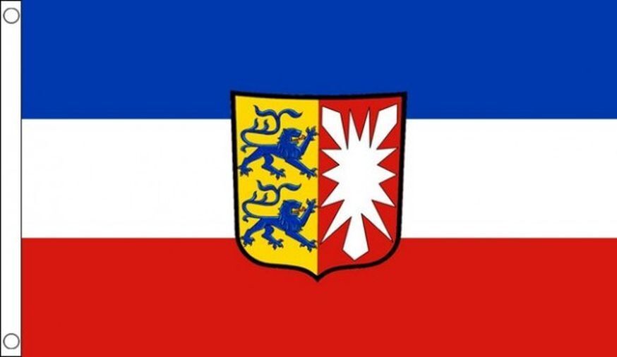BANDIERA SCHLESWIG-HOLSTEIN 150x90cm - BANDIERA LAND DI SCHLESWIG-HOLSTEIN - GER
