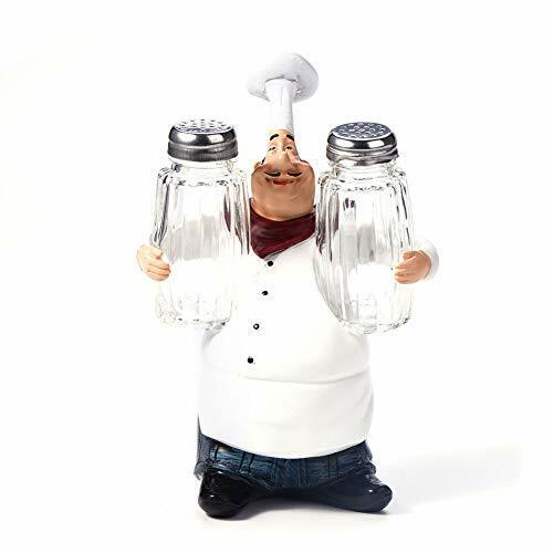 Nikou Cute Chef Cruet Set - Statue Ornaments Vintage Home Decoration (X0q)
