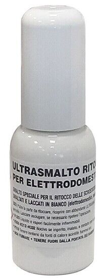 Ultra smalto pittura vernice ritocchi bianco elettrodomestici ULTRAVELOX 20 ml.