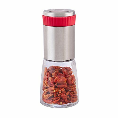 Relaxdays Chili di acciaio Inossidabile, Di M. Erbe Aromatiche mahlwerk, (k0Q)