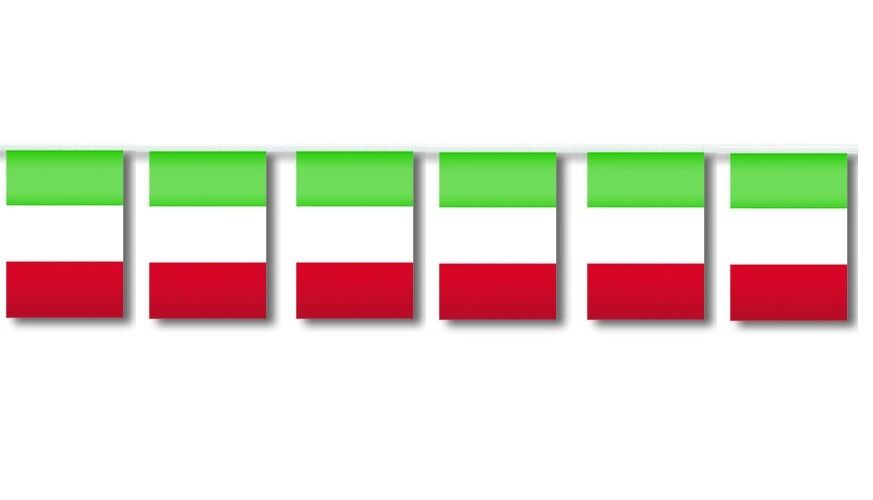 FESTONE BANDIERINA RETTANGOLI ITALIA 3,70 M FESTA nazionale calcio sport 23X15CM