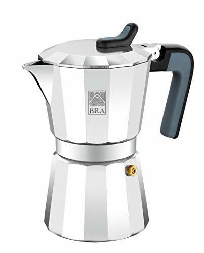 BRA - Deluxe 2, Caffettiera in alluminio da 9 tazze (n0W)