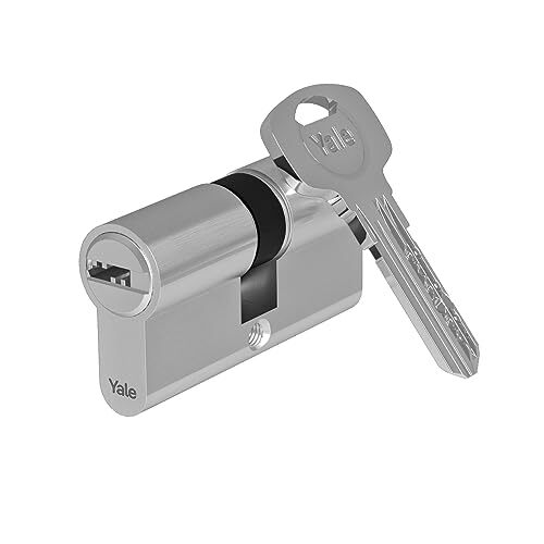 Yale 1000 Serie Euro Cilindro - Doppio - 30/40 - Nichel Raso - Confezione bliste