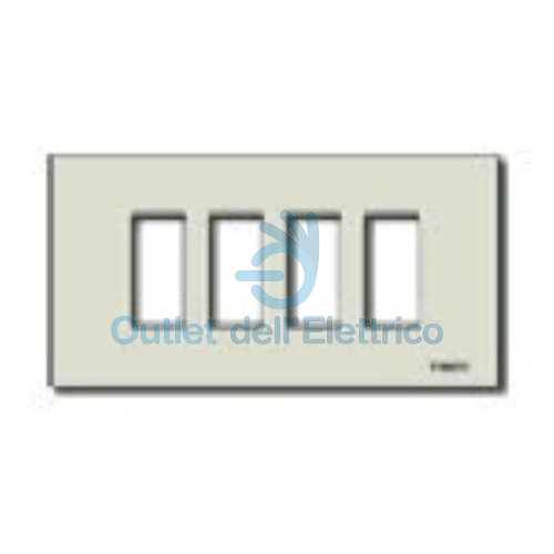 VIMAR SERIE 8000 PLACCA 4M ALLUM. SCATTO ORO 08638