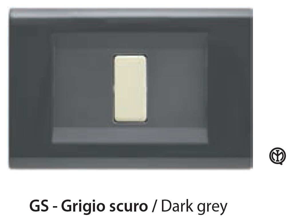 NUOVA FEB SERIE LASER COMPATIBILE BTICINO PLACCA 3 FORI COLORE GRIGIO 2583/GS