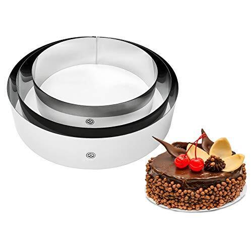 NewlineNY Acciaio inox 3 formati circolari stampaggio, set di 3 (A5m)