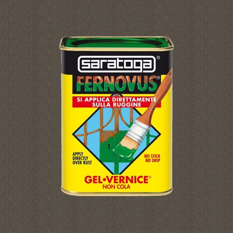 Saratoga Vernice Antiruggine in Gel Fernovus Micaceo 750ml Grigio Medio Anticato