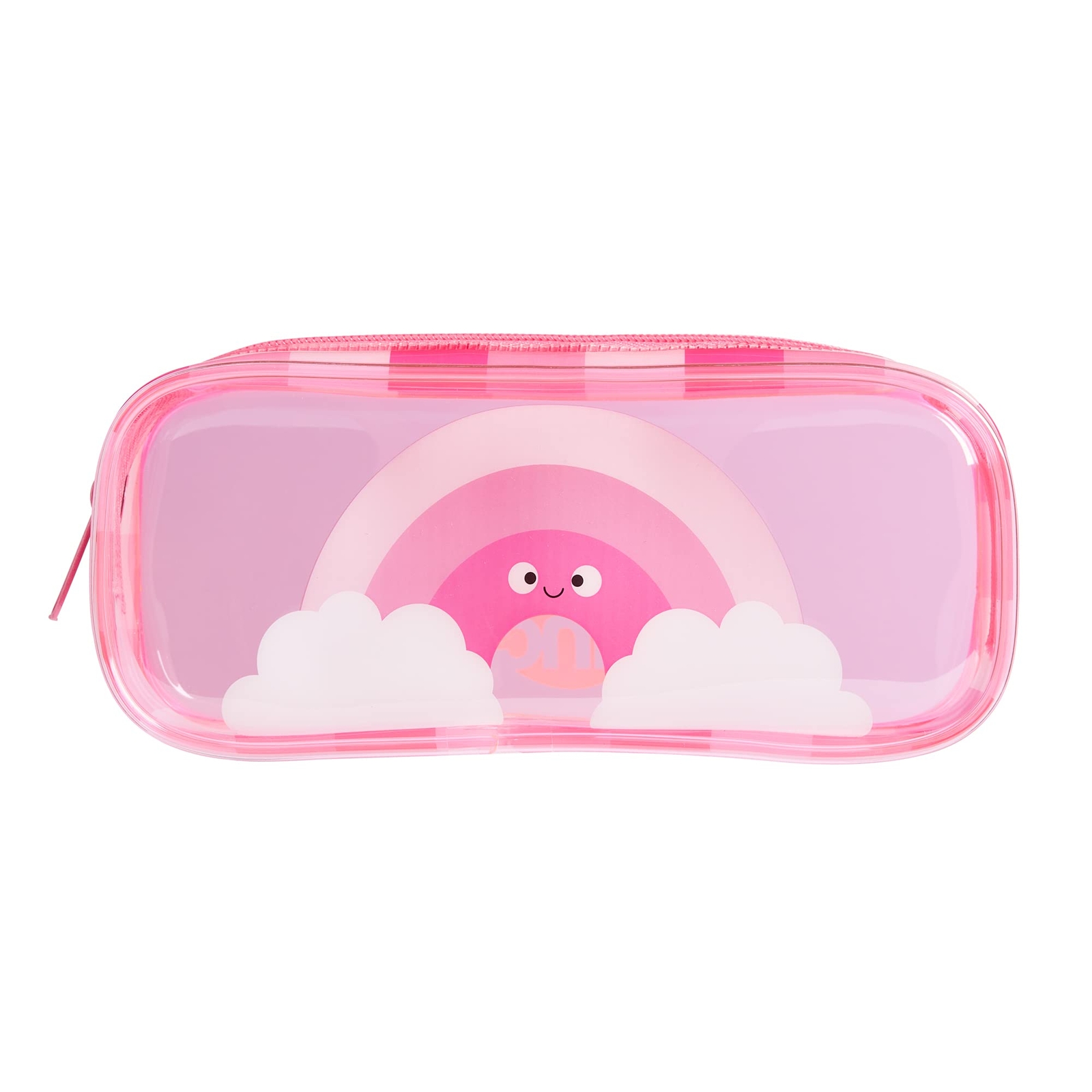 Tinc Cute Pink Transparent PVC School Pencil Case   Travel & Cosmetic Bag (MAPVP