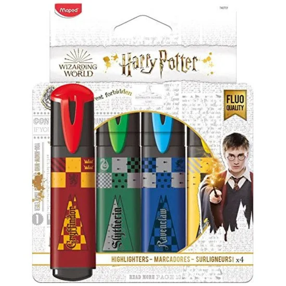 EVIDENZIATORI 4 COLORI HARRY POTTER