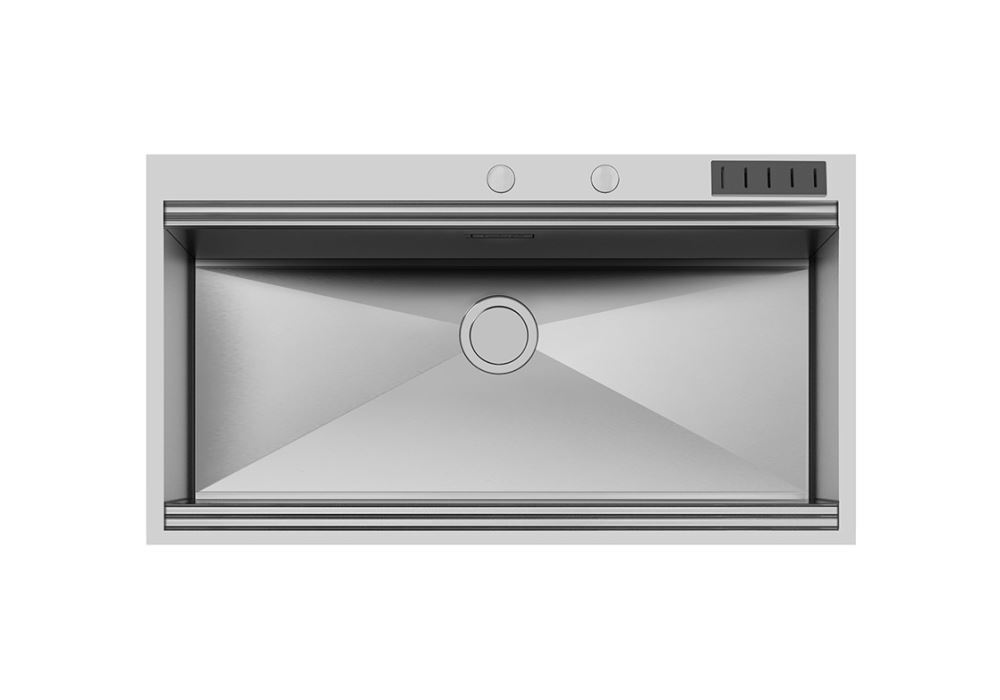 Foster 1017055 Lavello Milano filotop - cm 102X56 - acciaio spazzolato 1 vasc...