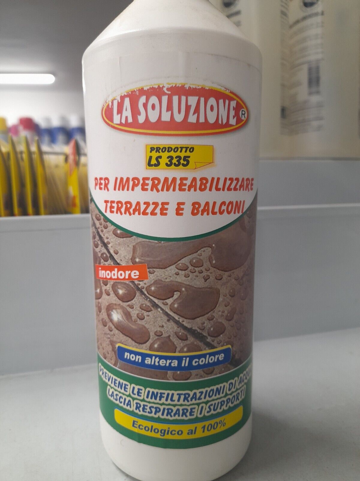 ls 335  IMPERMEABILIZZANTE TRASPARENTE PER TERRAZZI E BALCONI 1LT INODORE