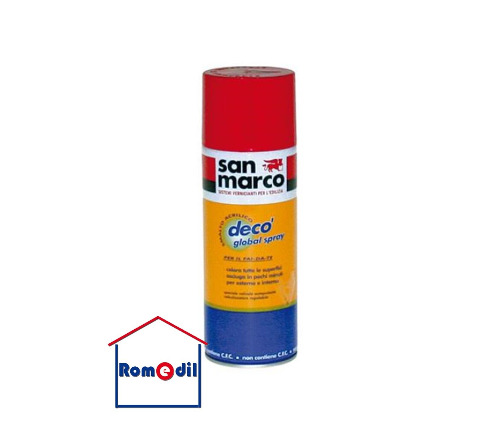 COPRIMACCHIA decò global spray smalto acrilico metallo legno vetro plastica 400