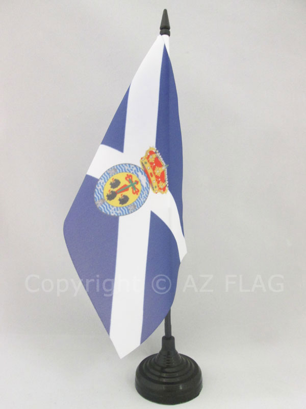 BANDIERA DA TAVOLO SANTA CRUZ DE TENERIFE 21x14cm - PICCOLA BANDIERINA ISOLE CAN