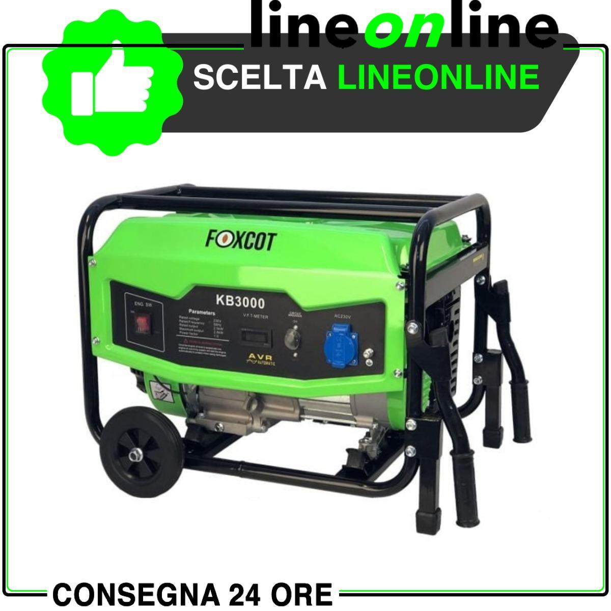 Generatore di corrente 2,8 Kw Foxcot KB3000 per casa con scheda AVR integrata