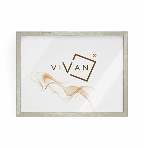 VIVAN Riquadro Cornice, Legno, Argento, Formato Immagine 50x70 (m5N)