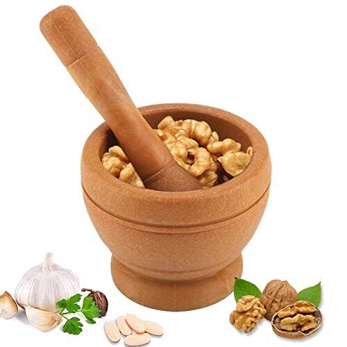 Set di Mortaio,Mortaio con Pestello,Piccolo Mortaio da Cucina con (w9j)