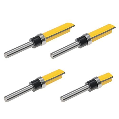 4 pezzi a filo trim router bit a filo trim modello router bit set legno (A0R)