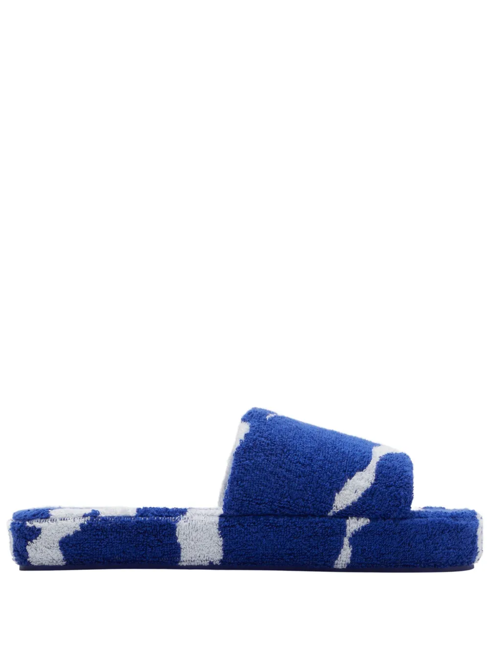 Burberry Snug cotton-towelling slippers - Blu
