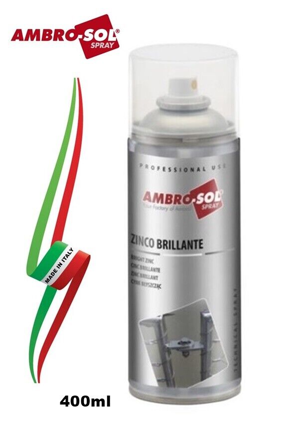 VERNICE ZINCANTE ZINCO BRILLANTE SPRAY PROTETTIVO PER ESTERNI 400 ml