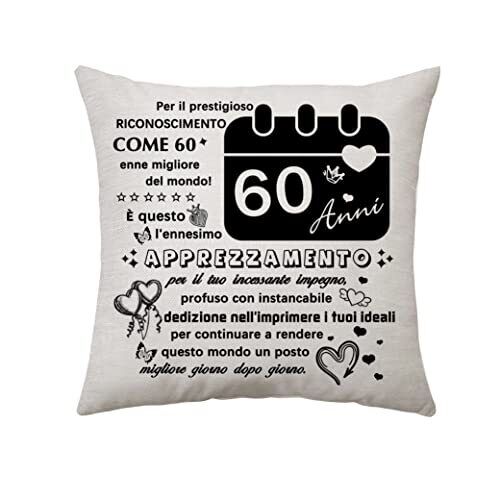 Aconesong 60 Anni Regali di compleanno - regali per 60 anni donne regali (g5a)