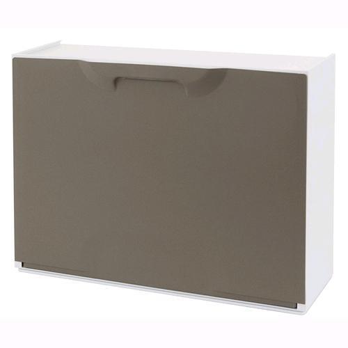 Scarpiera Modulare in PPL mod. Unika tortora per esterni e interni 51x17x40 cm