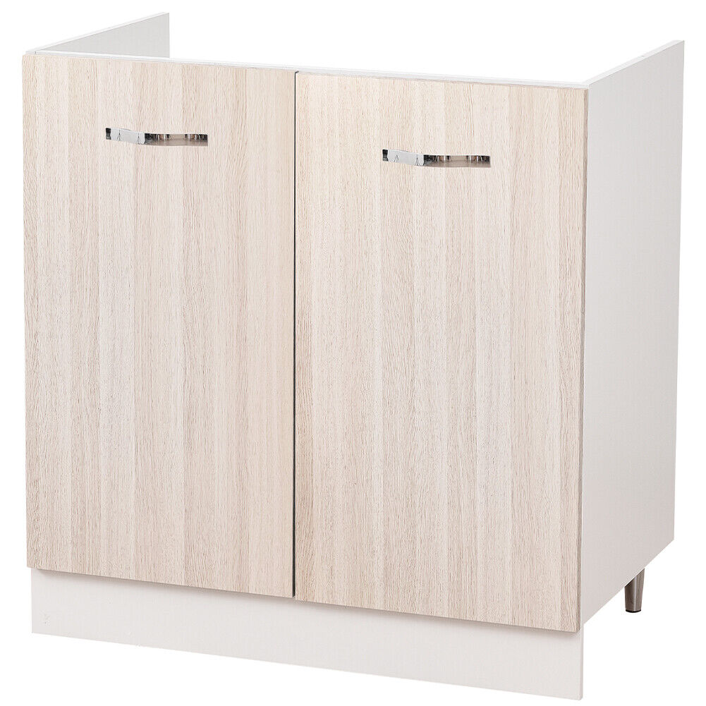 Mobile Sottolavello Cucina Componibile Mobiletto Legno Colore olmo con 2 Ante