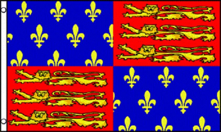BANDIERA RE EDOARDO III D'INGHILTERRA 150x90cm - BANDIERA EDWARD III OF ENGLAND