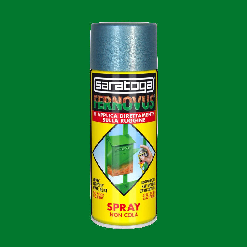 Vernice Antiruggine Spray Fernovus 400ml Saratoga - Verde Brillante