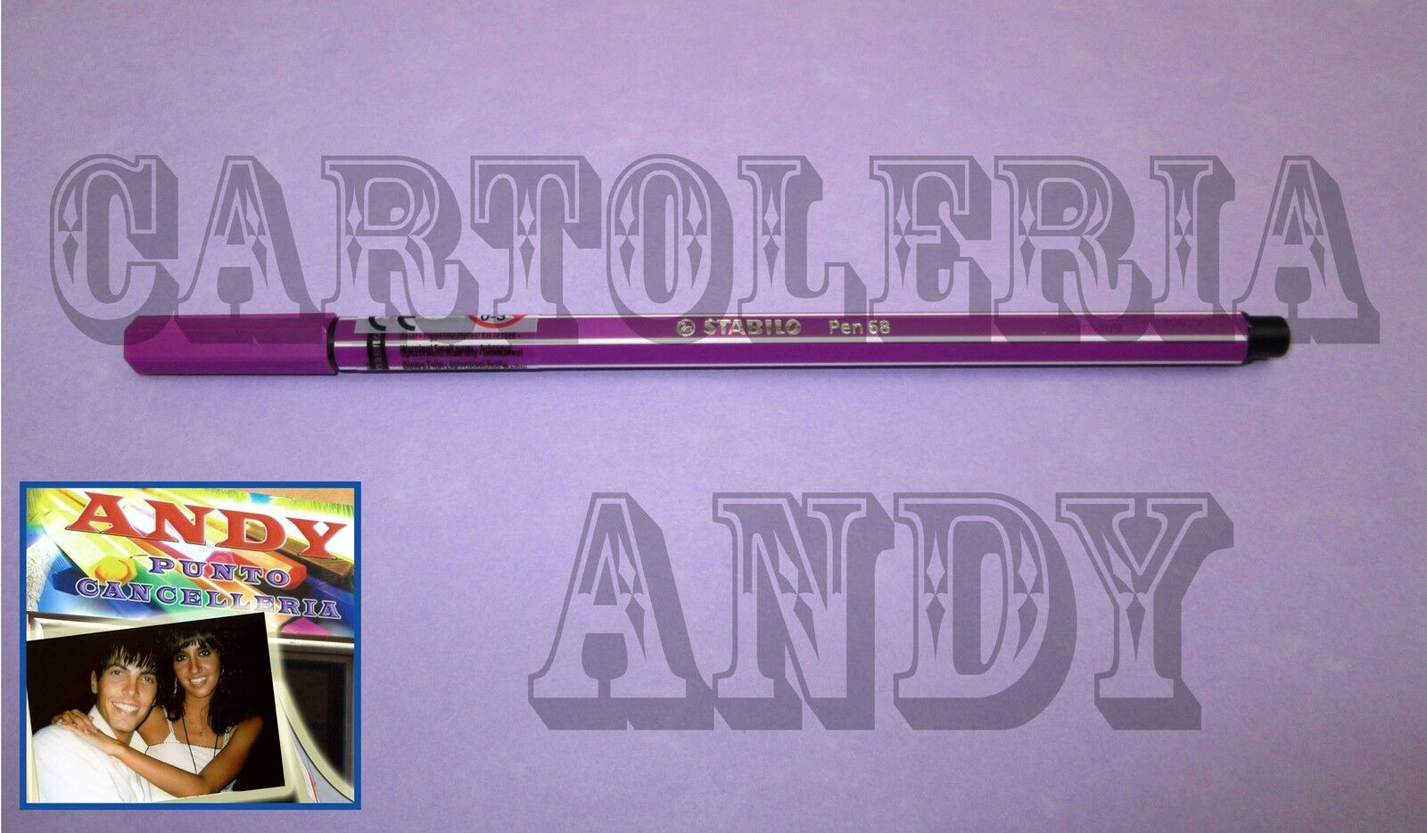 PENNARELLO PEN 68 - STABILO - LILLA - COD. 68/58