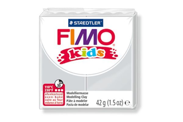 FIMO KIDS STAEDTLER PASTA PER MODELLARE TERMOINDURENTE GRIGIO CHIARO 42 GR.