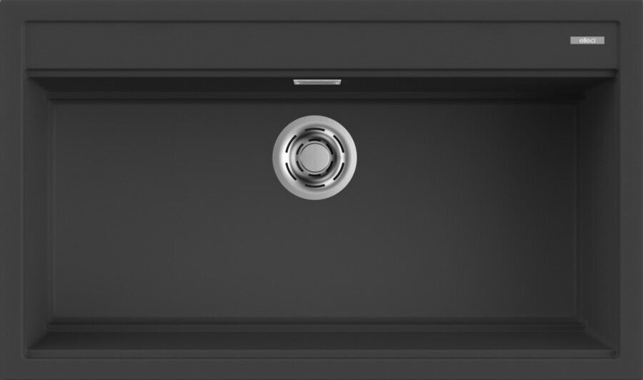ELLECI Lavello Cucina 1 Vasca 86x51 cm Antracite LGB36059
